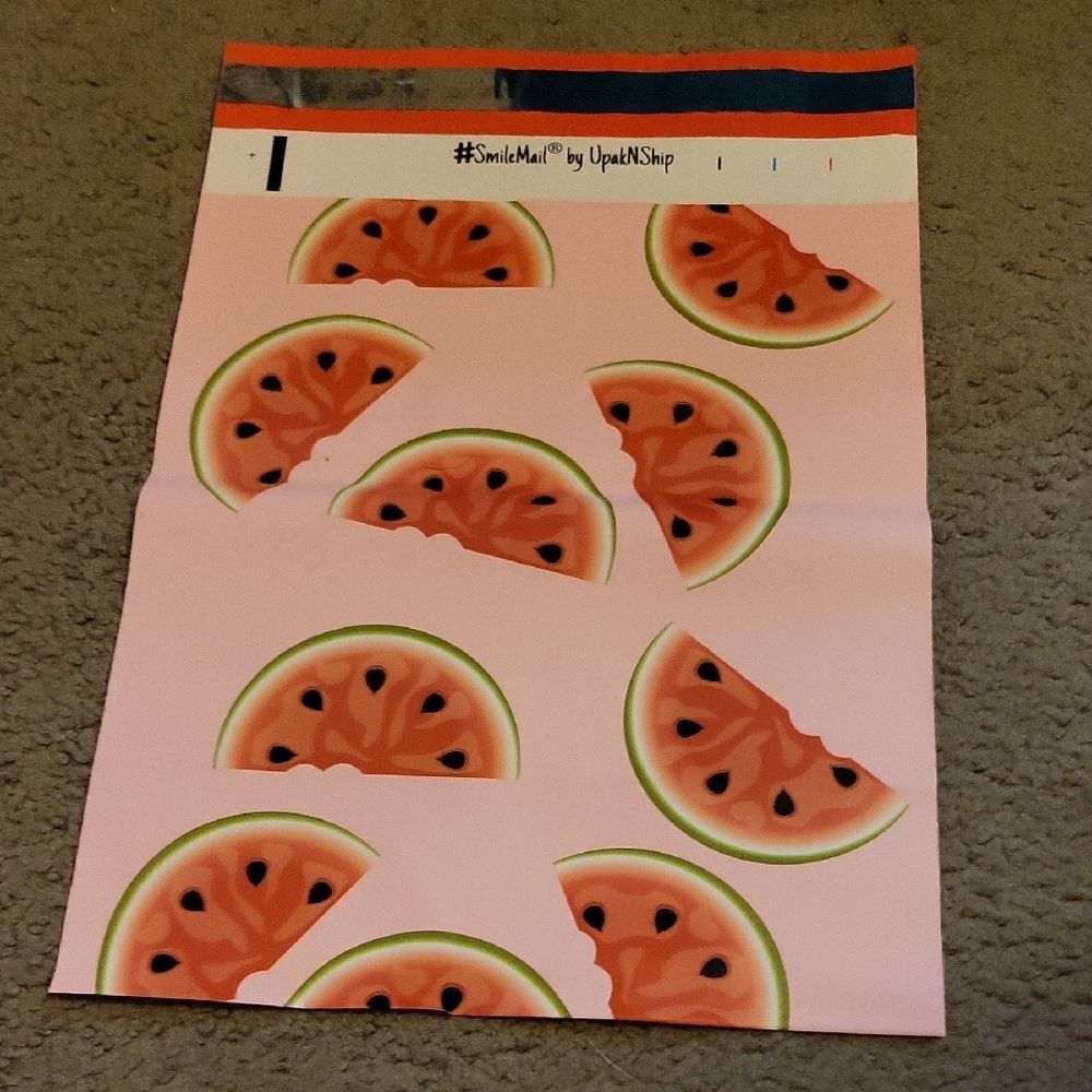 Watermelon Print Poly Mailers